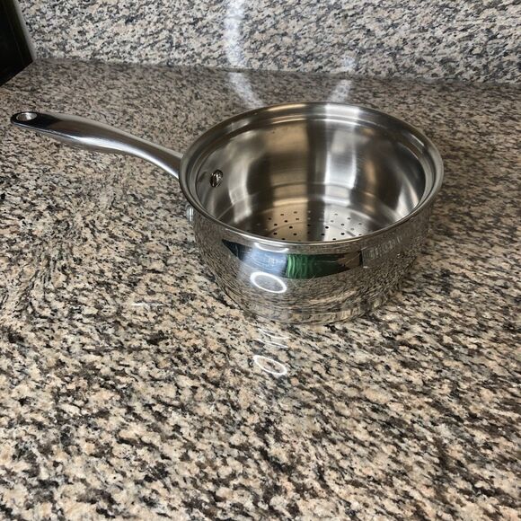 Belgique Classique Steamer Strainer Pot 4 Qt Double Boiler Long Handle No Lid - Picture 3 of 10